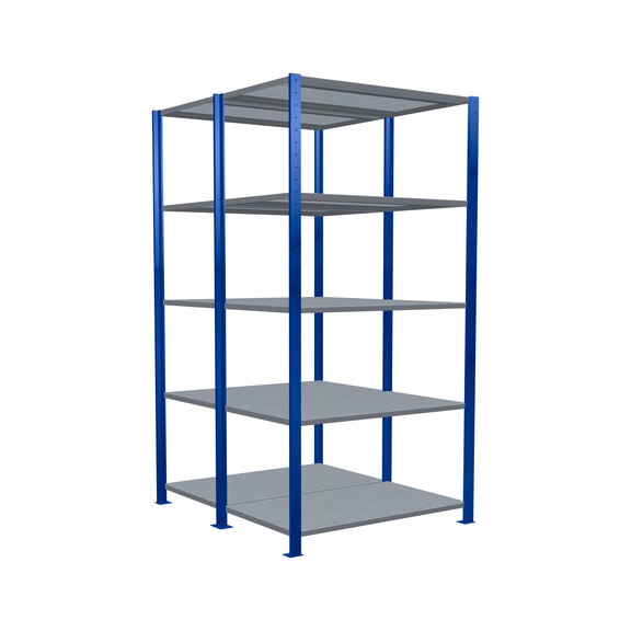 SCHULTE Basic shelving plug-in double MULTIplus250 /2x5 2000x1000x(2x600) No.32160-G-B - Shelving (workshop)