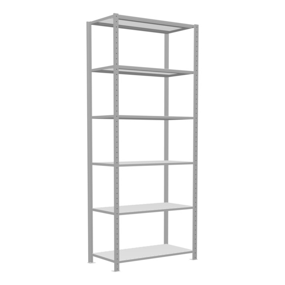 SCHULTE Grundregal Steck MULTIplus150 RAL7035 6 Böden 2500x1000x500 Nr. 32651 - Regal (Werkstatt)