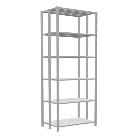 SCHULTE Basic shelving plug-in double MULTIplus150 2x6 ,2500x1000x(2x300) No.32731 - Shelving (workshop)