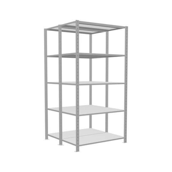 SCHULTE Basic shelving plug-in double MULTIplus150 2x5 ,2000x1000x(2x500) No.32750 - Shelving (workshop)
