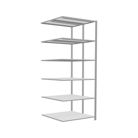 SCHULTE add-on shelving plug-in double MULTIplus150 2x6 ,2500x1000x(2x500) No.32756 - Shelving (workshop)