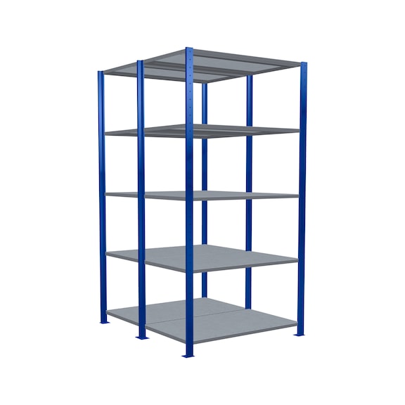 SCHULTE Basic shelving plug-in double MULTIplus150 /2x5 ,2000x1000x(2x600) No.32760-B - Shelving (workshop)