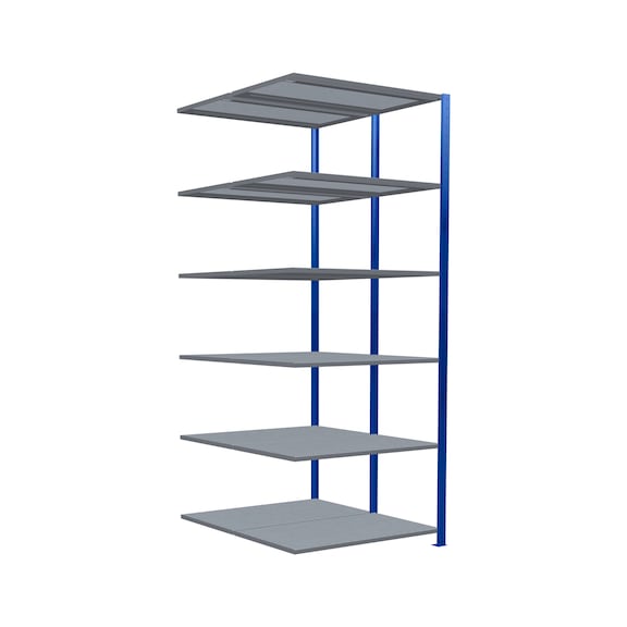SCHULTE add-on shelving plug-in double MULTIplus150 /2x6 ,2500x1000x(2x600) No.32766-B - Shelving (workshop)