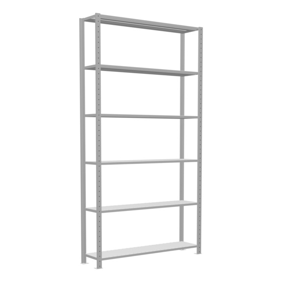 SCHULTE Basic shelving Steck MULTIplus250 6 shelves 2500x1300x300 No. 32831-130 - Shelving (workshop)