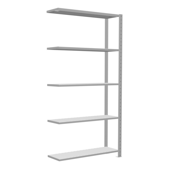 SCHULTE Anbauregal Steck MULTIplus250 RAL7035 5 Böden 2000x1000x300 Nr. 32835 - Regal (Werkstatt)