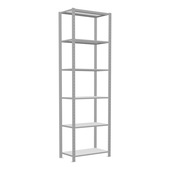 SCHULTE Grundregal Steck MULTIplus250 RAL7035 6 Böden 2500x750x400 Nr. 32841-75 - Regal (Werkstatt)