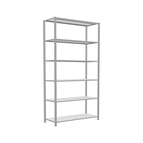 SCHULTE Basic shelving Steck MULTIplus250 6 shelves 2500x1300x500 No. 32851-130 - Shelving (workshop)