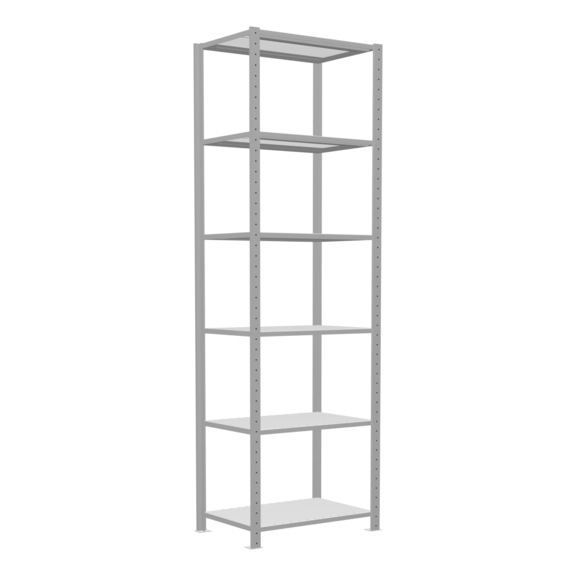 SCHULTE Grundregal Steck MULTIplus250 RAL7035 6 Böden 2500x750x500 Nr. 32851-75 - Regal (Werkstatt)