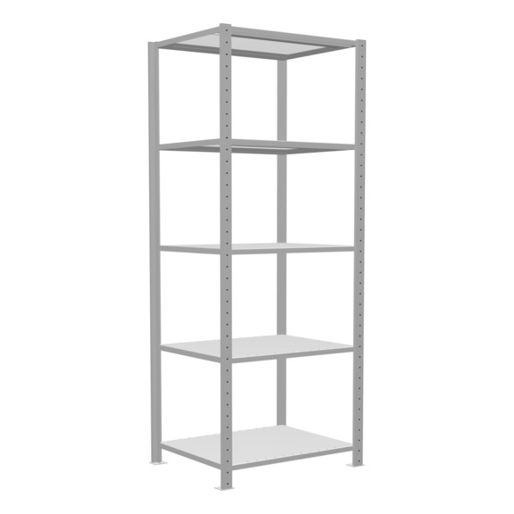 SCHULTE Grundregal Steck MULTIplus250 RAL7035 5 Böden 2000x750x600 Nr. 32860-75 - Regal (Werkstatt)