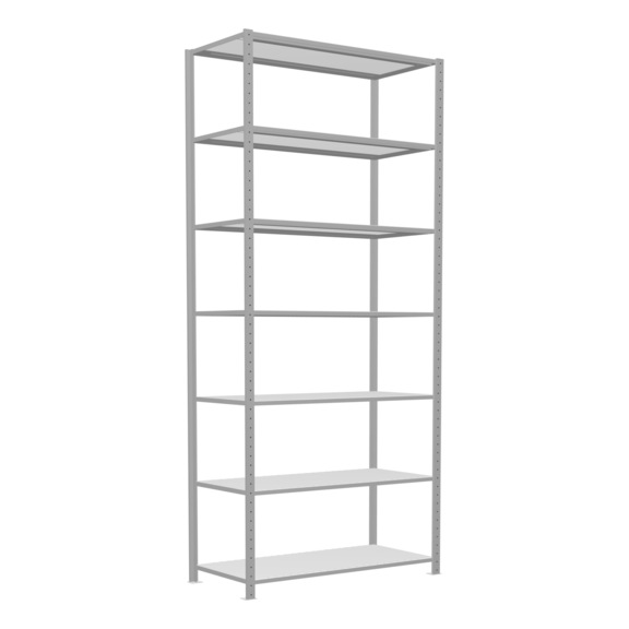 SCHULTE basic shelving Steck MULTIplus250 7 shelves 3000x1300x600 No. 32862-130 - Shelving (workshop)