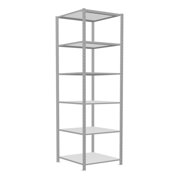 SCHULTE Grundregal Steck MULTIplus250 RAL7035 6 Böden 2500x750x800 Nr. 32881-75 - Regal (Werkstatt)