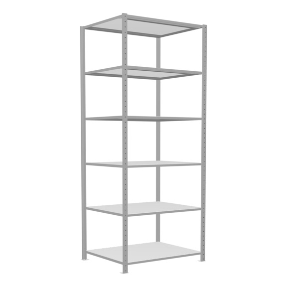 SCHULTE Grundregal Steck MULTIplus250 RAL7035 6 Böden 2500x1000x800 Nr. 32881 - Regal (Werkstatt)