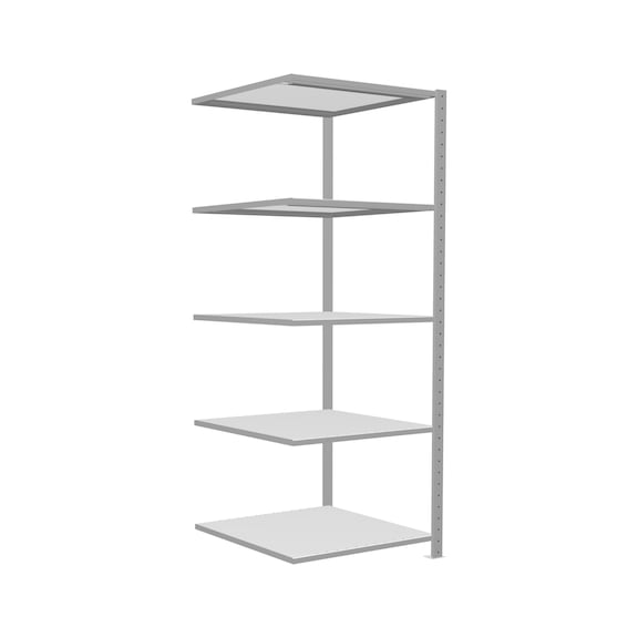 SCHULTE Anbauregal Steck MULTIplus250 RAL7035 5 Böden 2000x750x800 Nr. 32885-75 - Regal (Werkstatt)