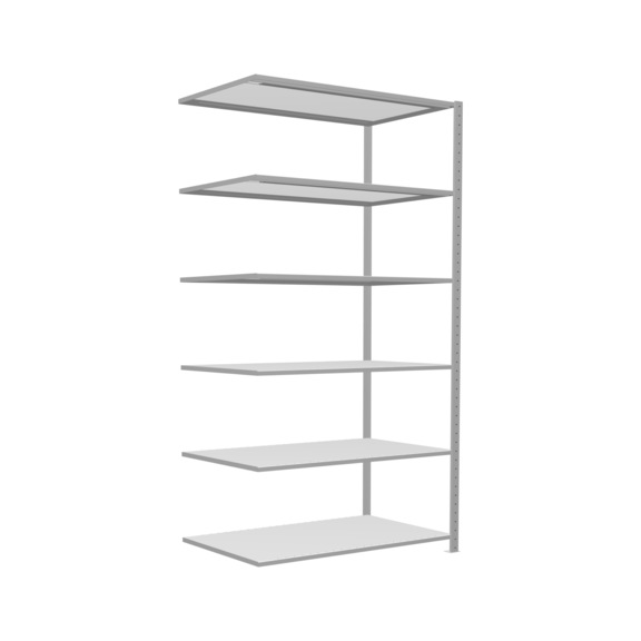 SCHULTE add-on shelving Steck MULTIplus250 6 shelves 2500x1300x800 No. 32886-130 - Shelving (workshop)