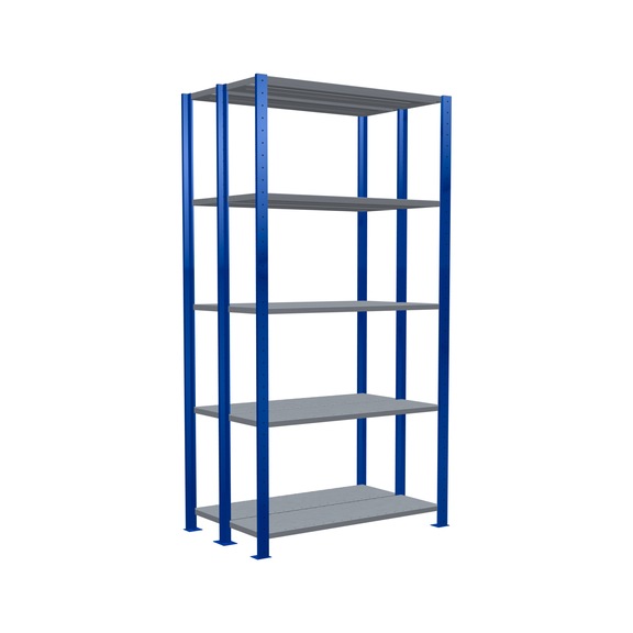 SCHULTE basic shelving double MULTIplus150 /2x5 shelves 2000x1000x(2x300) No. 33130-B - Shelving (workshop)