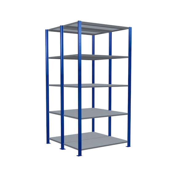 SCHULTE Grundregal Doppel MULTIplus150 /2x5 Böden 2000x1000x(2x500) Nr. 33150-B - Regal (Werkstatt)