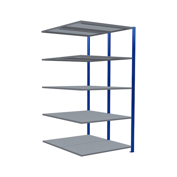 SCHULTE add-on shelvingDouble MULTIplus250 /2x5 shelves 2000x1000x(2x600) No. 33265-B - Shelving (workshop)