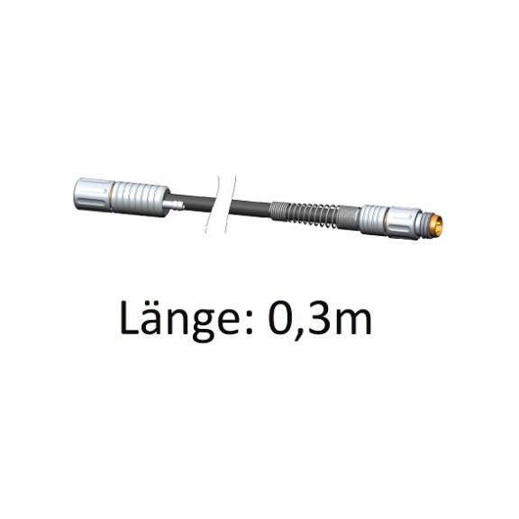 F390203 IBR, ISI-Bus Anschlusskabel Pneumatikanschluss 0,3 m, axial - Isi-Bus Anschlusskabel mit Pneumatikanschluss