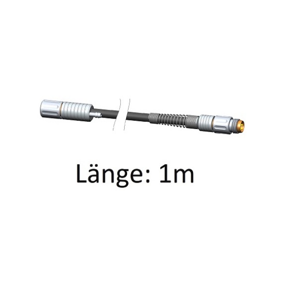 F390210 IBR, ISI-Bus Anschlusskabel Pneumatikanschluss 1 m, axial - Isi-Bus Anschlusskabel mit Pneumatikanschluss