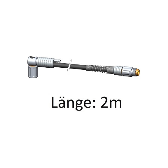 F390420 IBR, ISI-Bus Anschlusskabel Pneumatikanschluss 2 m, radial - Isi-Bus Anschlusskabel mit Pneumatikanschluss