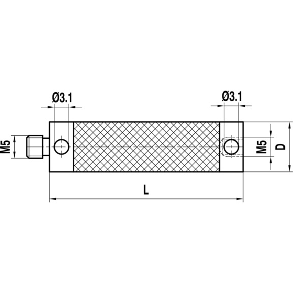 A-5555-0665 RENISHAW, Verl&auml;ngerungen 400 mm - Verl&auml;ngerung Tasteins&auml;tze, Anschlussgewinde M5