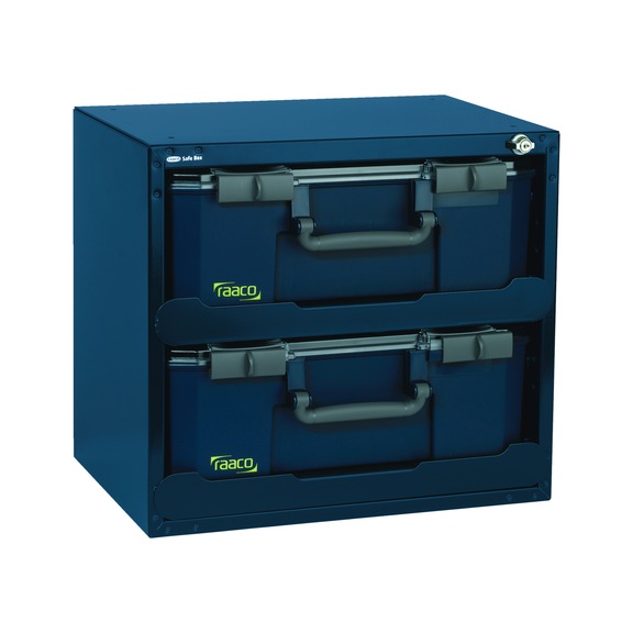 RAACO assortment case safe equipped with 2x CarryLite 150 SafeBox 150x2 - SafeBox with CarryLite assortment cases