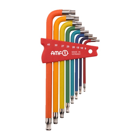 AMF TX ball-head screwdriver COLOR in key holder 918-HT8F Number 48918 - TX screwdriver with handle