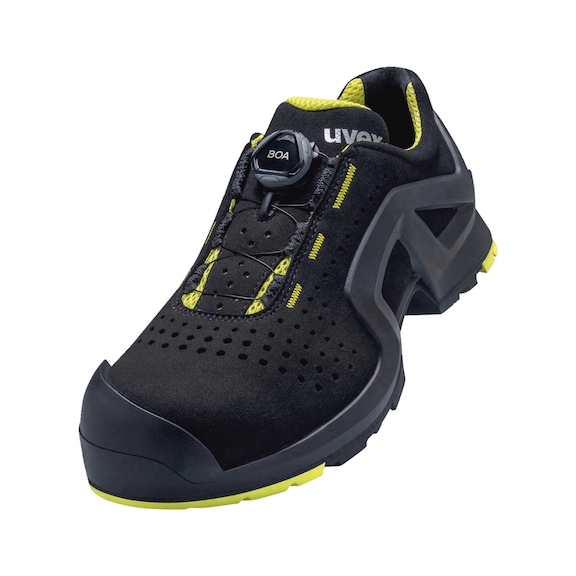 UVEX 1 support low shoes S1P 65682 black yellow width 11 size 46 6568246 - support Low-cut shoe S1P 65682 W11