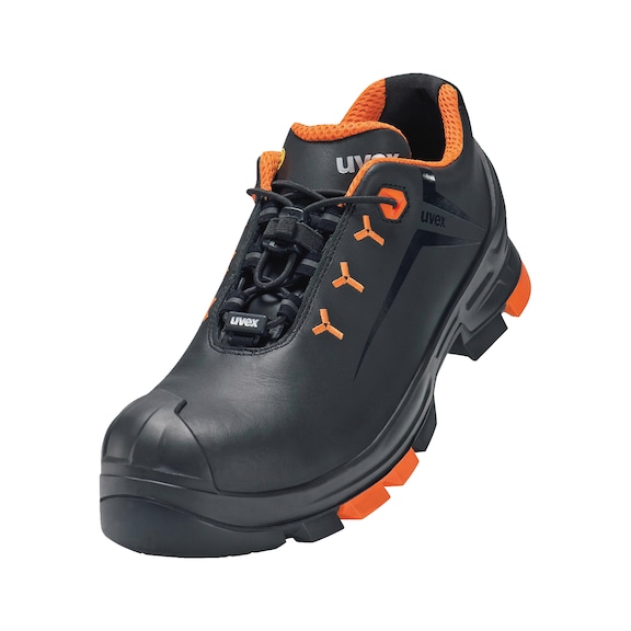 UVEX 2 low shoes S3 65021 black orange width 10 size 37 6502137 - Low-cut shoe S3 65021 W10