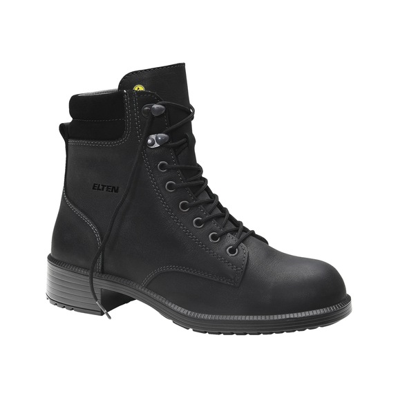 ELTEN ladies safety lace-up boot NIKOLA black Mid ESD S2 74310-41 size 41 - Women's safety lace-up boot NIKOLA black Mid ESD S2