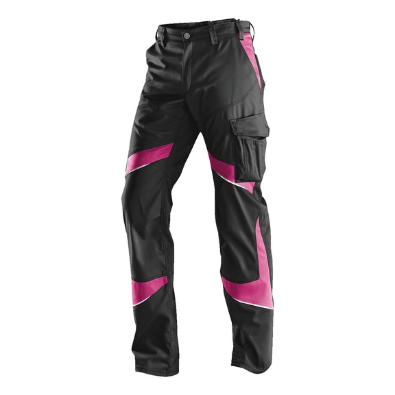 K&Uuml;BLER Women’s trousers, black/pink, size 46 2550 5365-9952-46 - 
