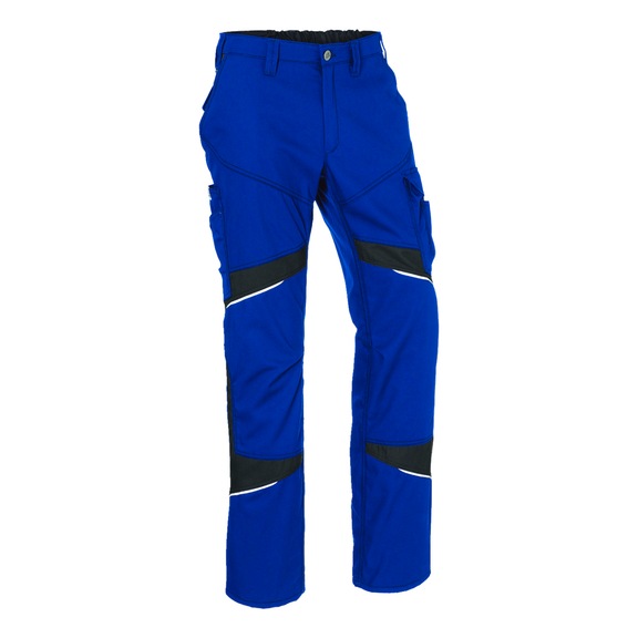 K&Uuml;BLER Trousers, cobalt blue/black, size 54 2250 3421-4699-54 - ACTIVIQ cotton+ trousers