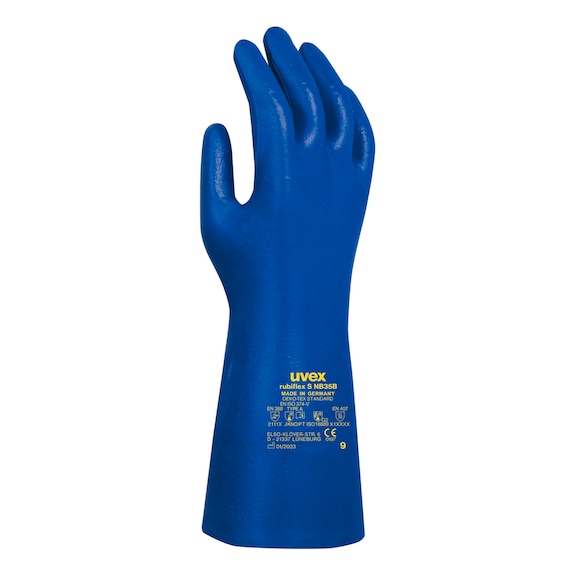 UVEX Chemikalien-Schutzhandschuh rubiflex S NB35B paarweise Gr. 11 - Chemikalien-Schutzhandschuh