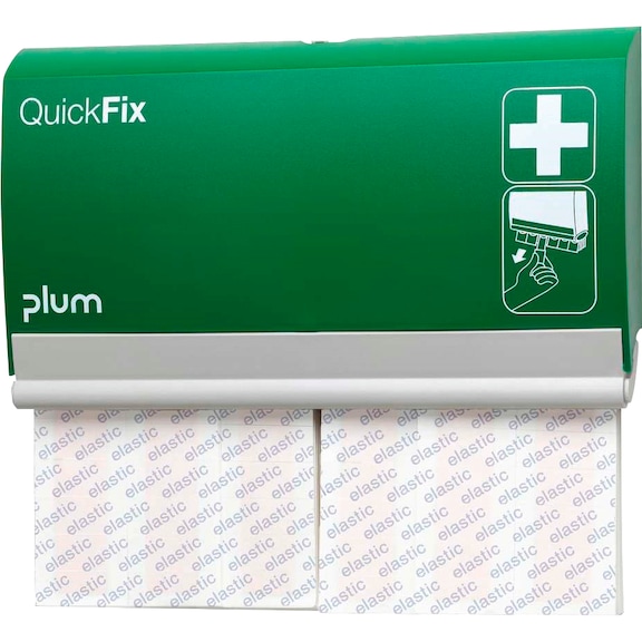 Dávkovač náplasti PLUM QuickFix s 2x 45 pružnými obvazy na prsty - Dávkovač náplasti QuickFix