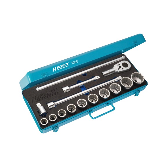 HAZET socket wrench set 15-piece 3/4 inch external double hexagon - Socket wrench set