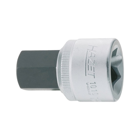 HAZET socket wrench bit 1010-17 width across flats 17 square hollow 3/4 inch - Power screwdriver bit (hexagon)