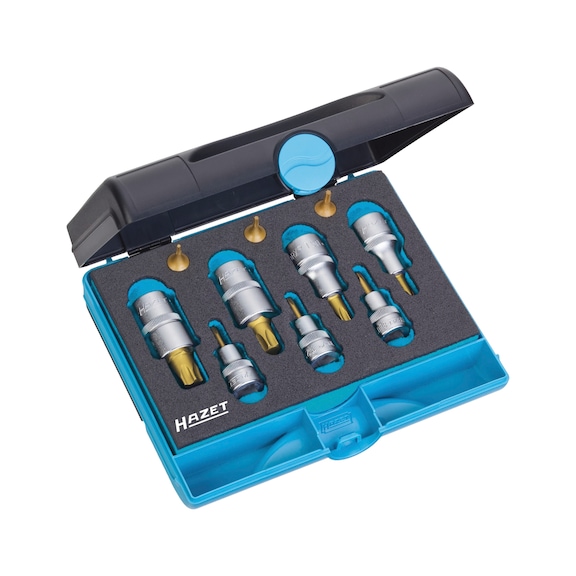 HAZET set TX profile square drive inside 1/4 inch,3/8 inch,1/2 inch 10 tools - Socket tool (other)