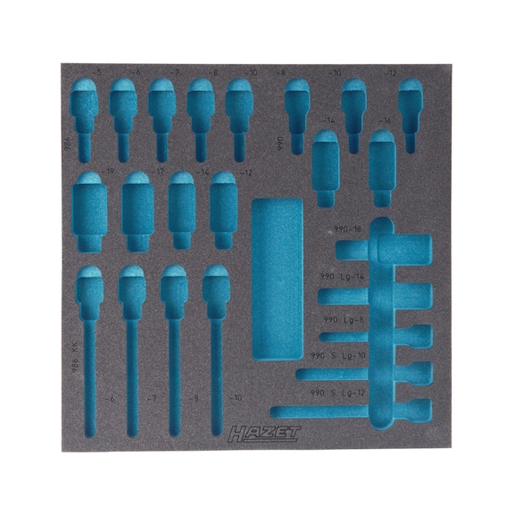 HAZET Weichschaum Einlage 2K Leer 163-119L - Einlage für Werkstattwagen