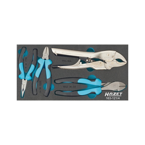 HAZET Pliers set 4-piece 163-121/4 - Tool assortment