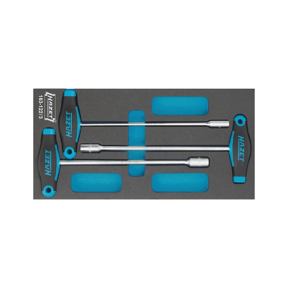 HAZET socket wrench set with T-handle 3-piece hexagon socket - Socket wrench set