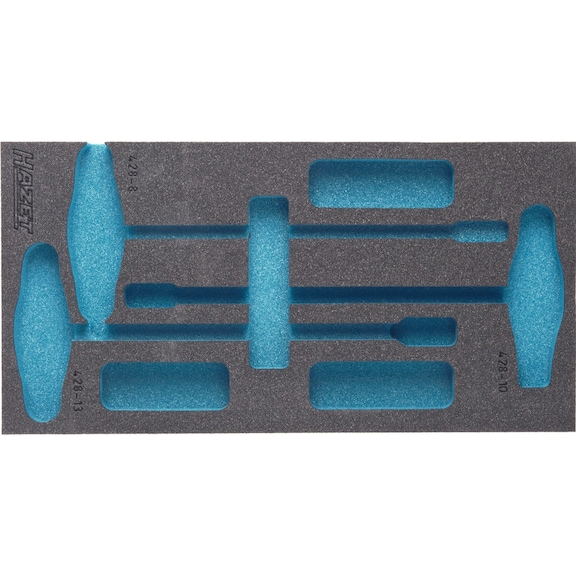 HAZET Soft foam insert 2C empty 163-122L - Insert for tool trolley
