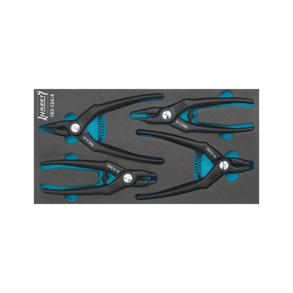 HAZET circlip pliers set 4-piece 163-124/4 - Tool assortment