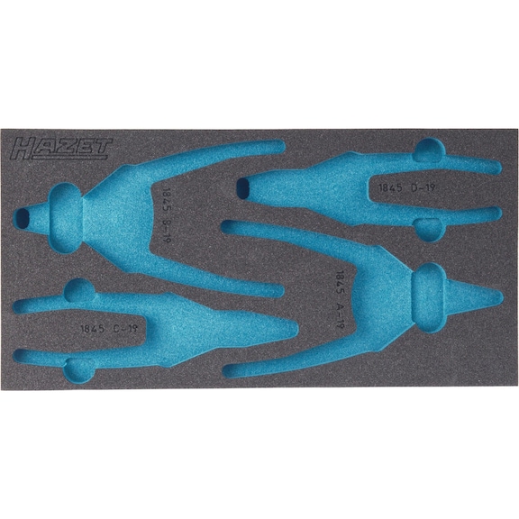 HAZET Soft foam insert 2C empty 163-124L - Insert for tool trolley