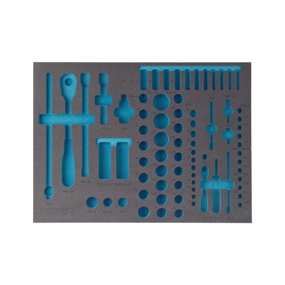 HAZET Soft foam insert 2C Empty 163-138L - Insert for tool trolley