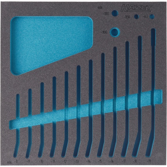 HAZET Soft foam insert 2K Empty 163-186L - Insert for tool trolley