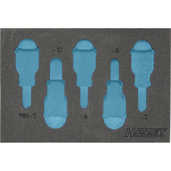 HAZET Soft foam insert 2C empty 163-215L - Insert for tool trolley