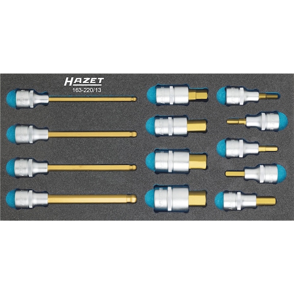 HAZET Screwdriver socket set 13-piece 1/2 inch - Screwdriver set