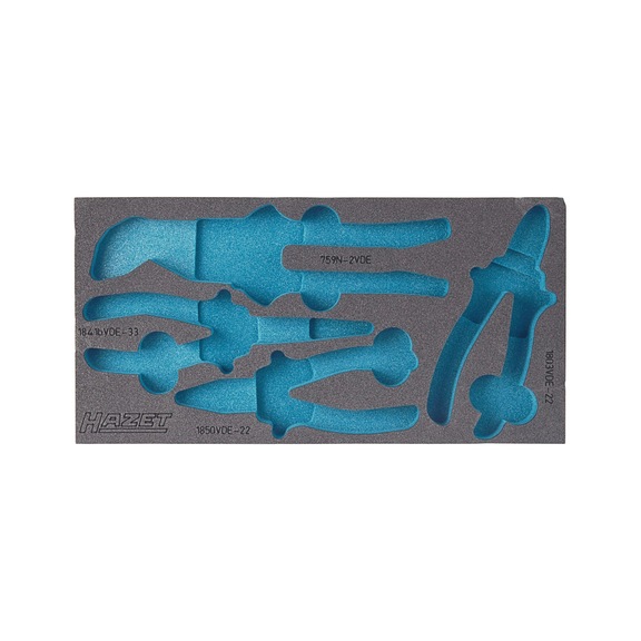 HAZET Soft foam insert 2K Empty 163-226L - Insert for tool trolley