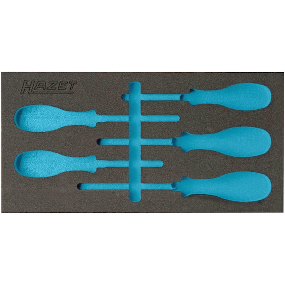 HAZET soft foam insert 2K empty 163-264L - Insert for tool trolley