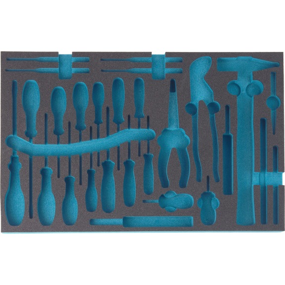 HAZET Soft foam insert 2K Empty 163-31L - Insert for tool trolley